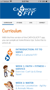 Catholic Fit app